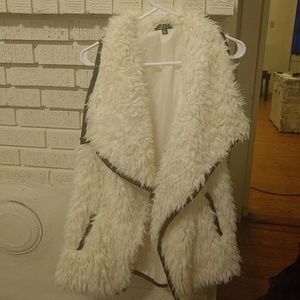 Faux fur vest